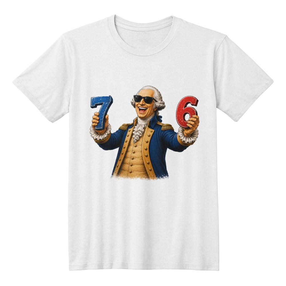 George Washington, 7 and 6,Funny T-shirt
