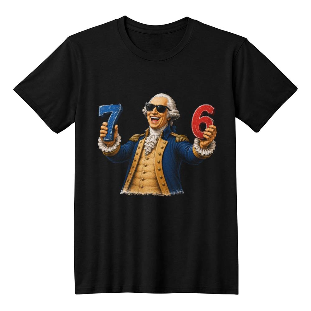 George Washington, 7 and 6,Funny T-shirt