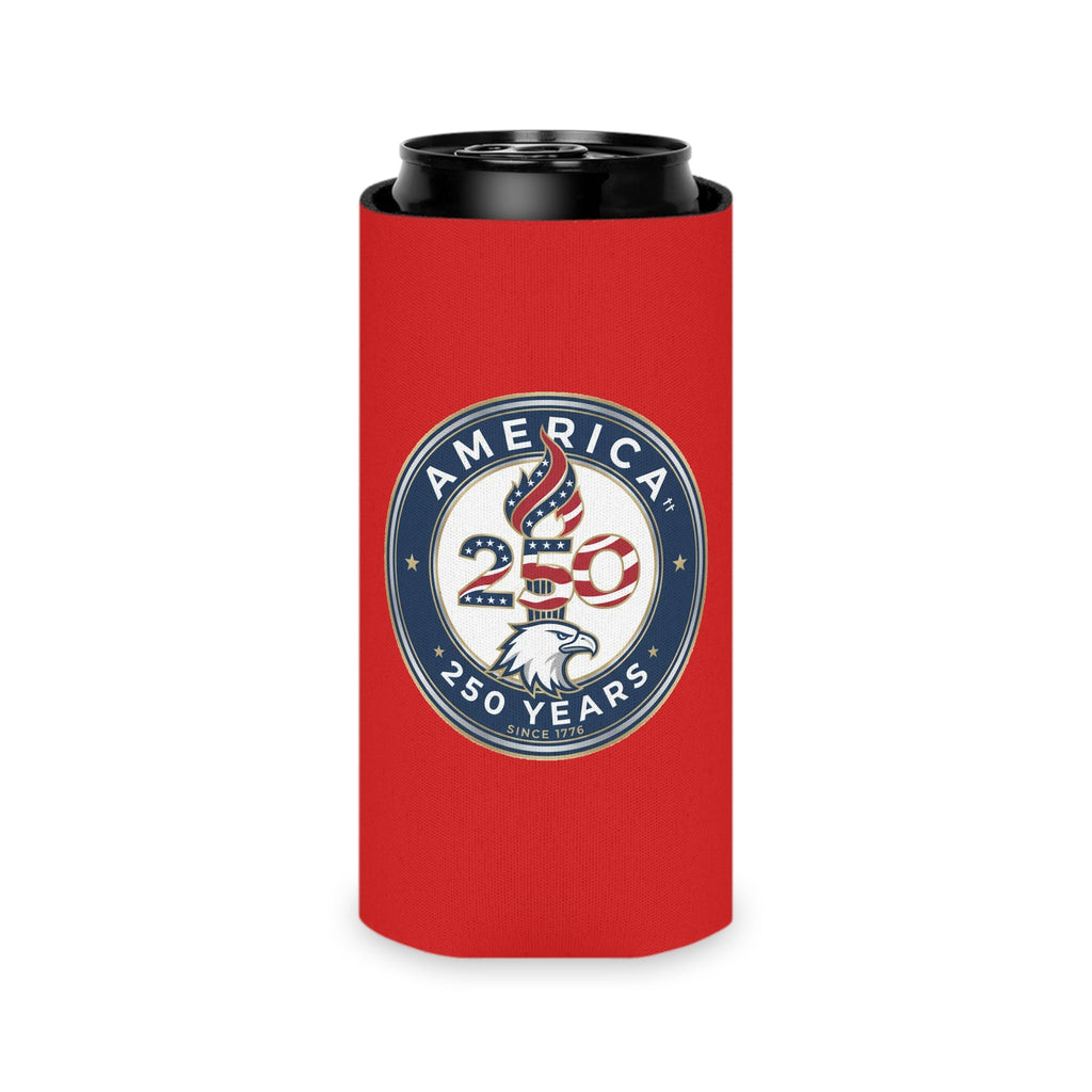 America 250 Can Cooler – Patriotic 250 Years Eagle Beer Koozie