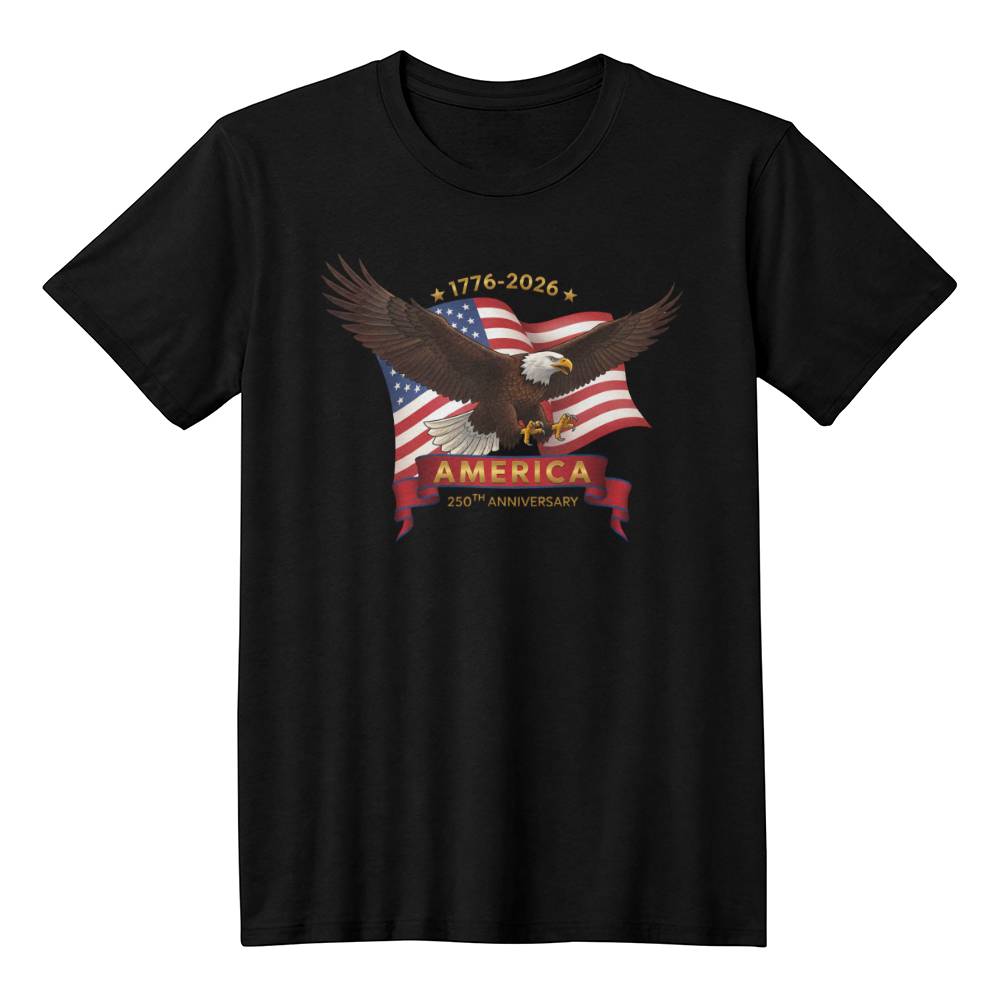 Happy 250th Anniversary To The USA, Eagle T-Shirt,1776-2026