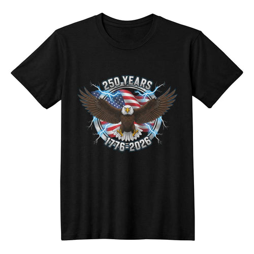 250 Years of Freedom Eagle Patriotic T-Shirt | America 1776–2026 Anniversary Tee
