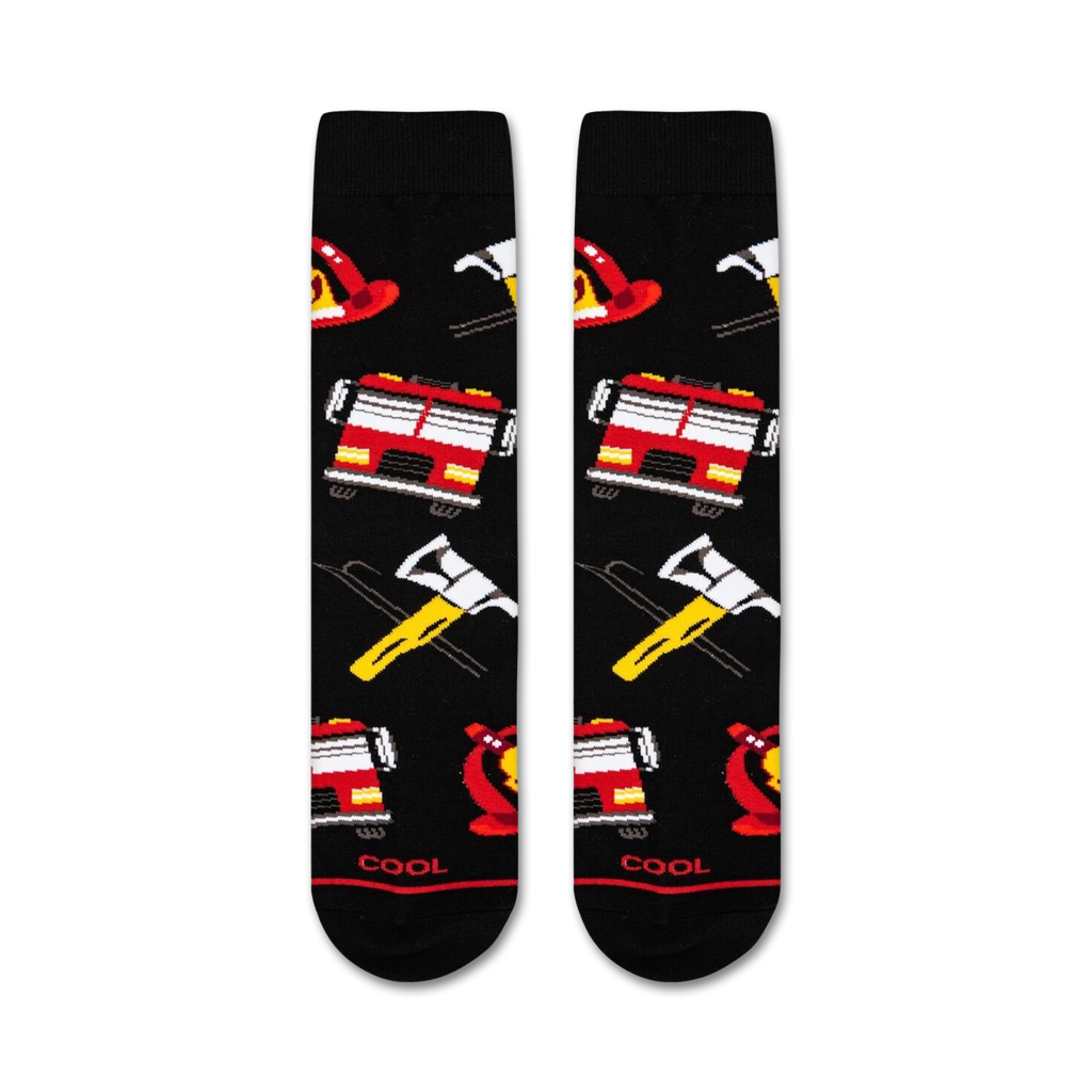 Socks, Firefighter, Crew Length