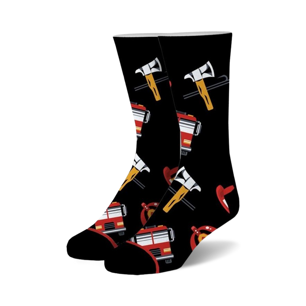 Socks, Firefighter, Crew Length