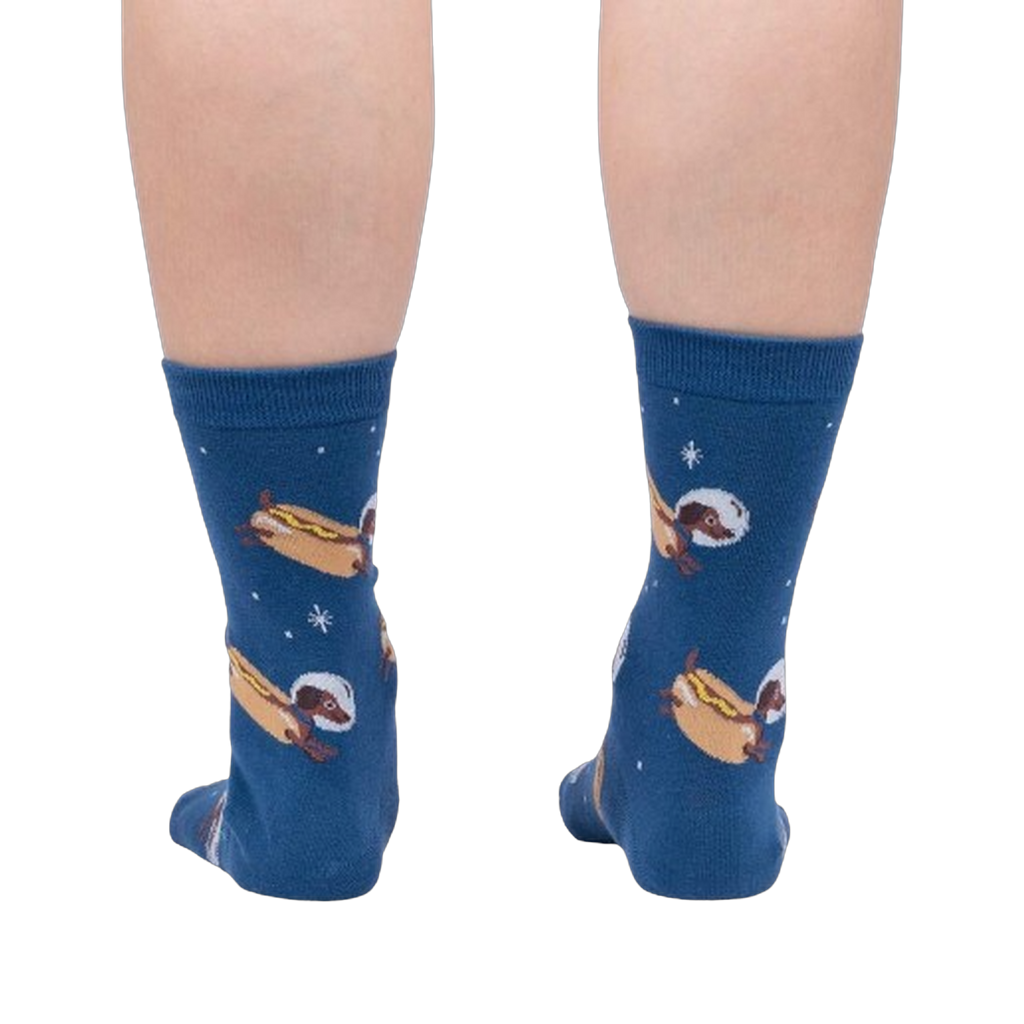 Socks, Dachshund, Weiner Dogs In Space! Glow in the Dark, Crew Length