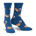 Socks, Dachshund, Weiner Dogs In Space! Glow in the Dark, Crew Length