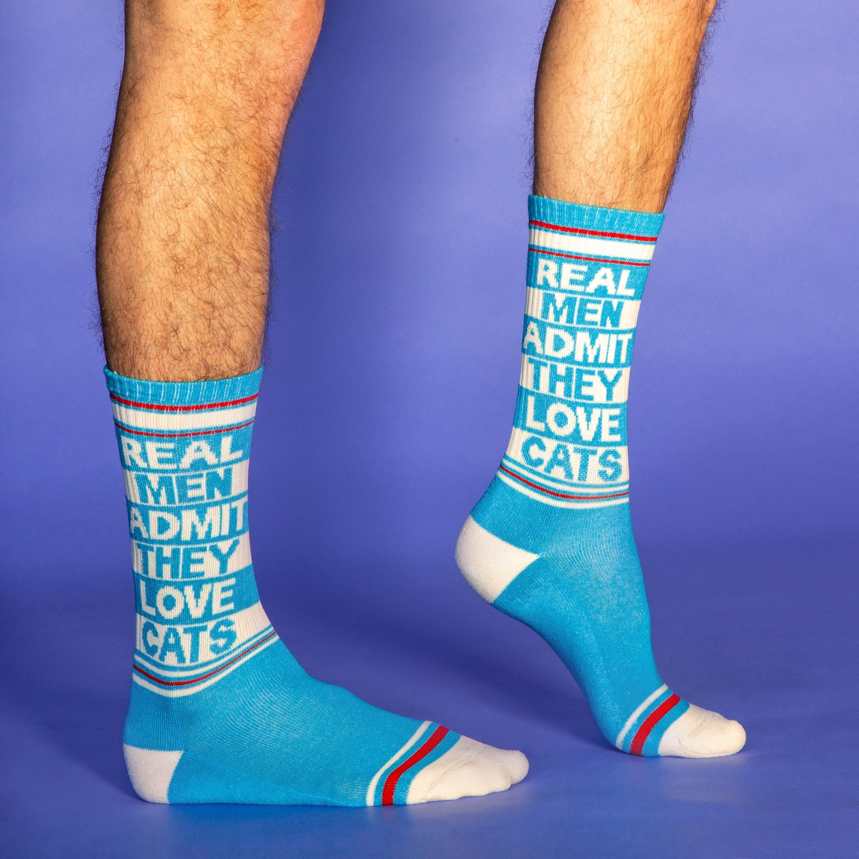 Socks, Real Men Admit They Love Cats, Crew Length