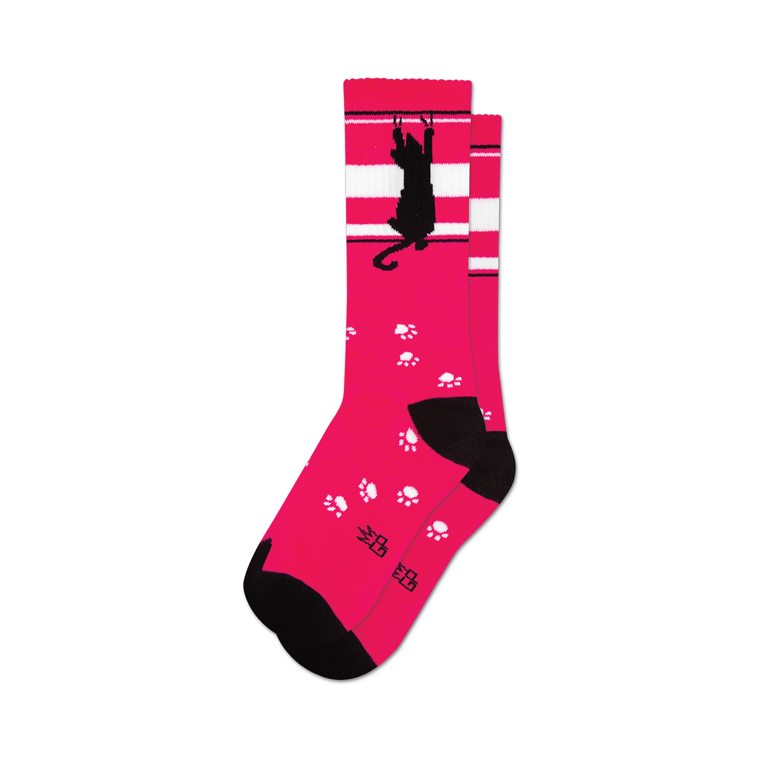 Socks, Scratching Black Cat, Crew Length