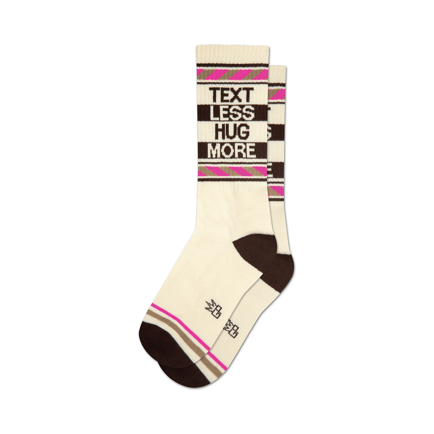 Socks, Text Less Hug More, Crew Length