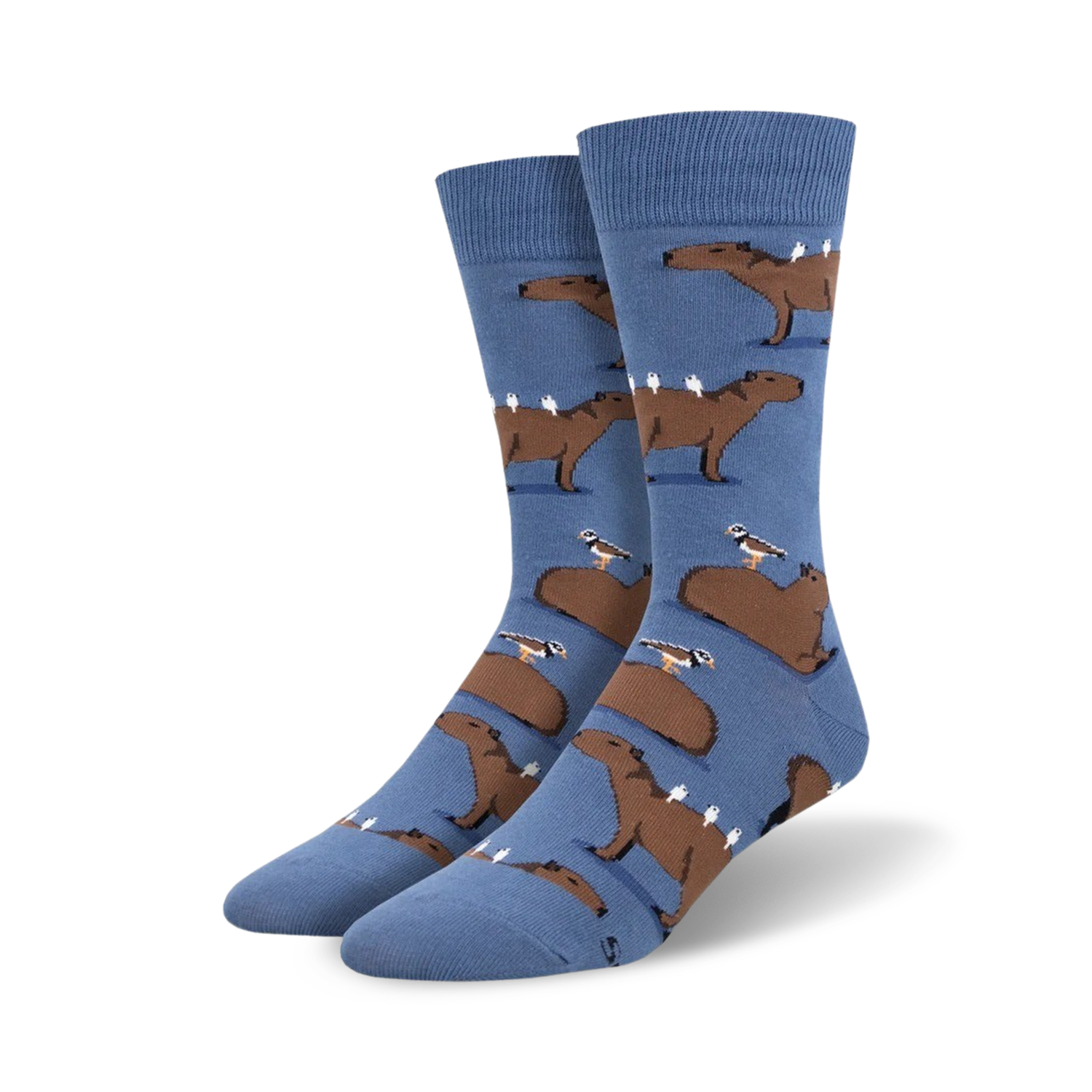 Socks, Capybara, Just Going With The Flow, Crew Socks