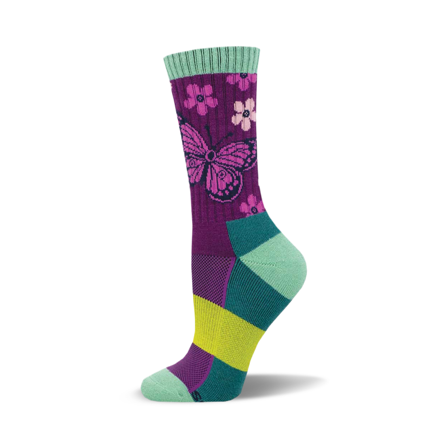 Socks, Wild Wings, Butterflies, Crew Length