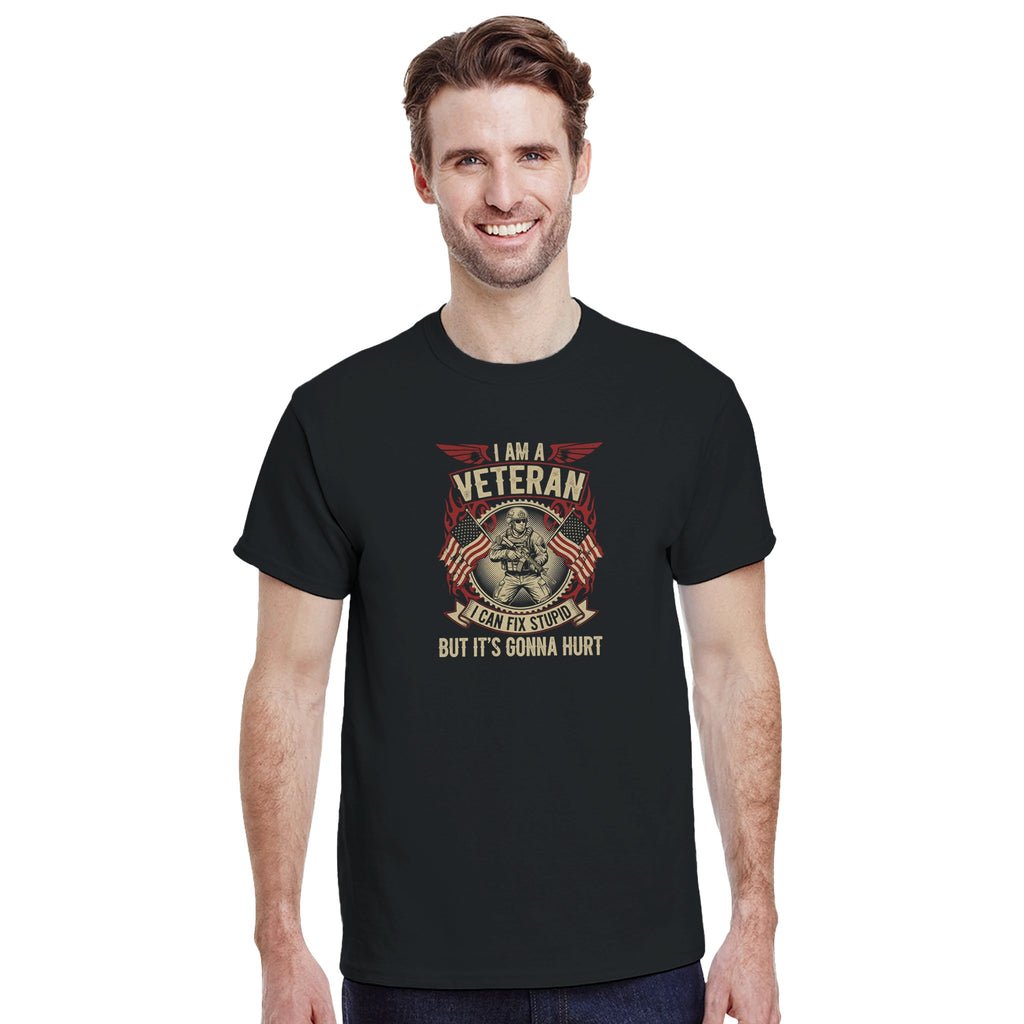 93c28042-4717-40eb-b8ac-065b135a355c T-shirt design with a veteran graphic and text on a black background