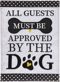 Approved By The Dog Garden Flag 2 Sided Applique