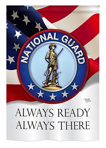 Army National Guard 2 Sided Garden Flag Always Ready Always There