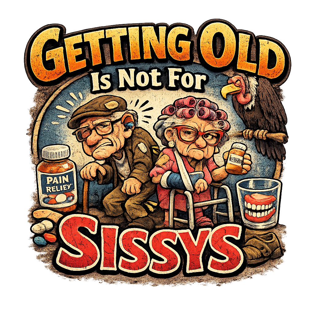 Getting Old Is Not For Sissys, Funny T-shirt