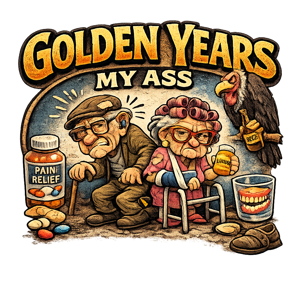 Golden Years - MY ASS!, Funny T-shirt