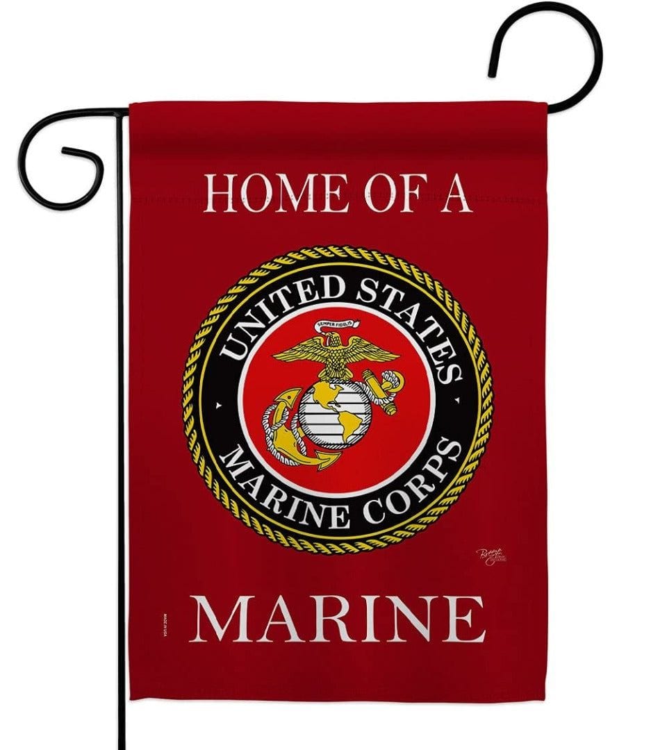 Home Of A Marine Garden Flag 2 Sided United States Marine Corps