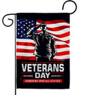 Honor Our Veterans Garden Flag 2 Sided