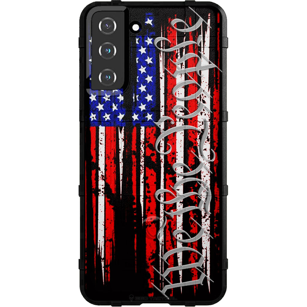 Tattered USA Flag, We The People, Constitution, Custom Printed Case Design