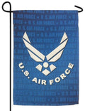 US Air Force 2 Sided Military Garden Flag Wings