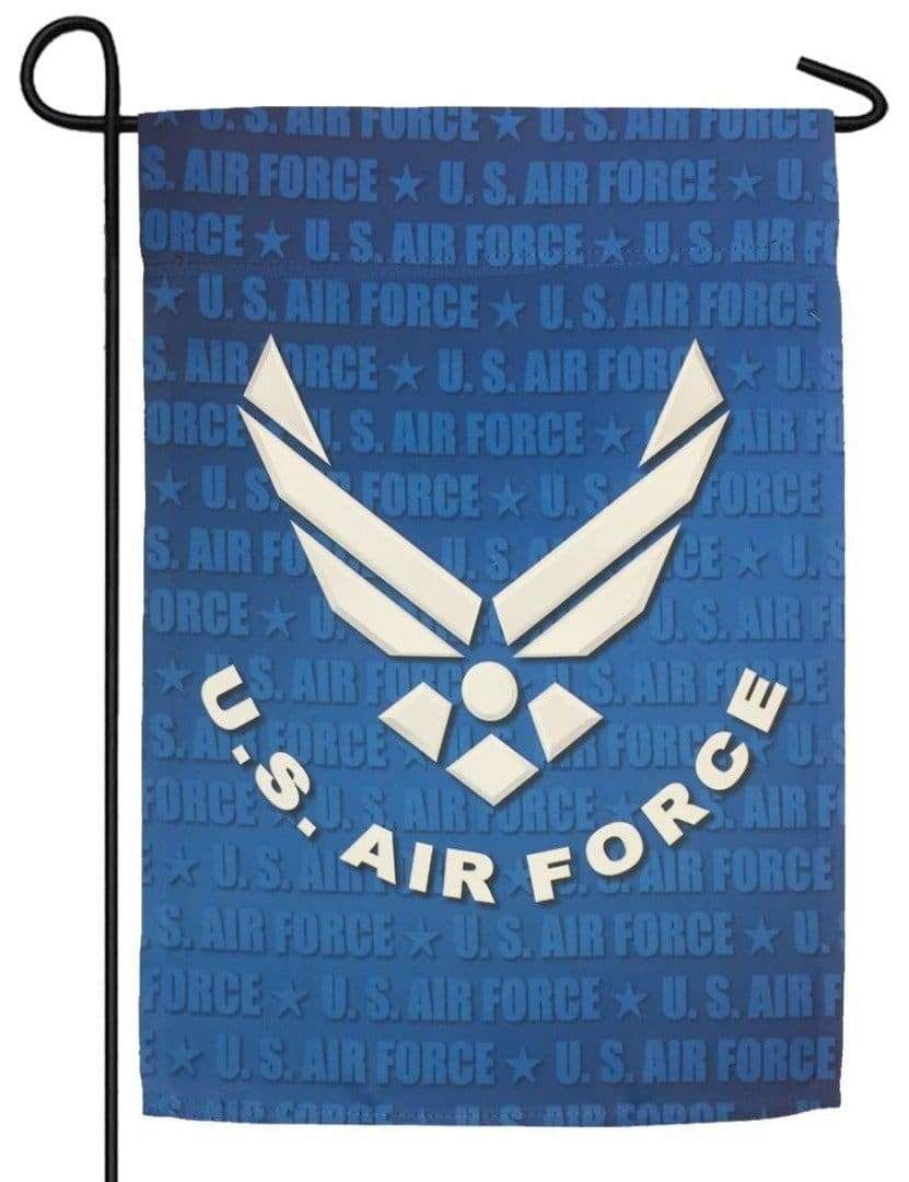 US Air Force 2 Sided Military Garden Flag Wings