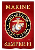 US Marine Corps 2 Sided Semper Fi Garden Flag