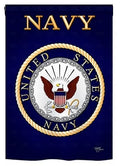 US Navy 2 Sided Military Garden Flag