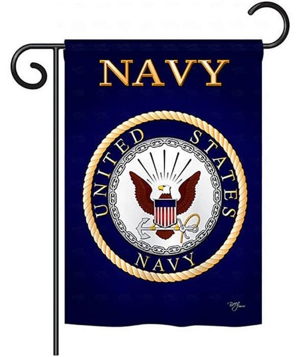US Navy 2 Sided Military Garden Flag