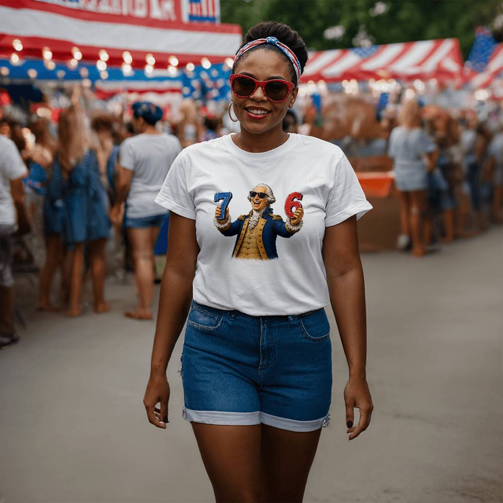 George Washington, 7 and 6,Funny T-shirt