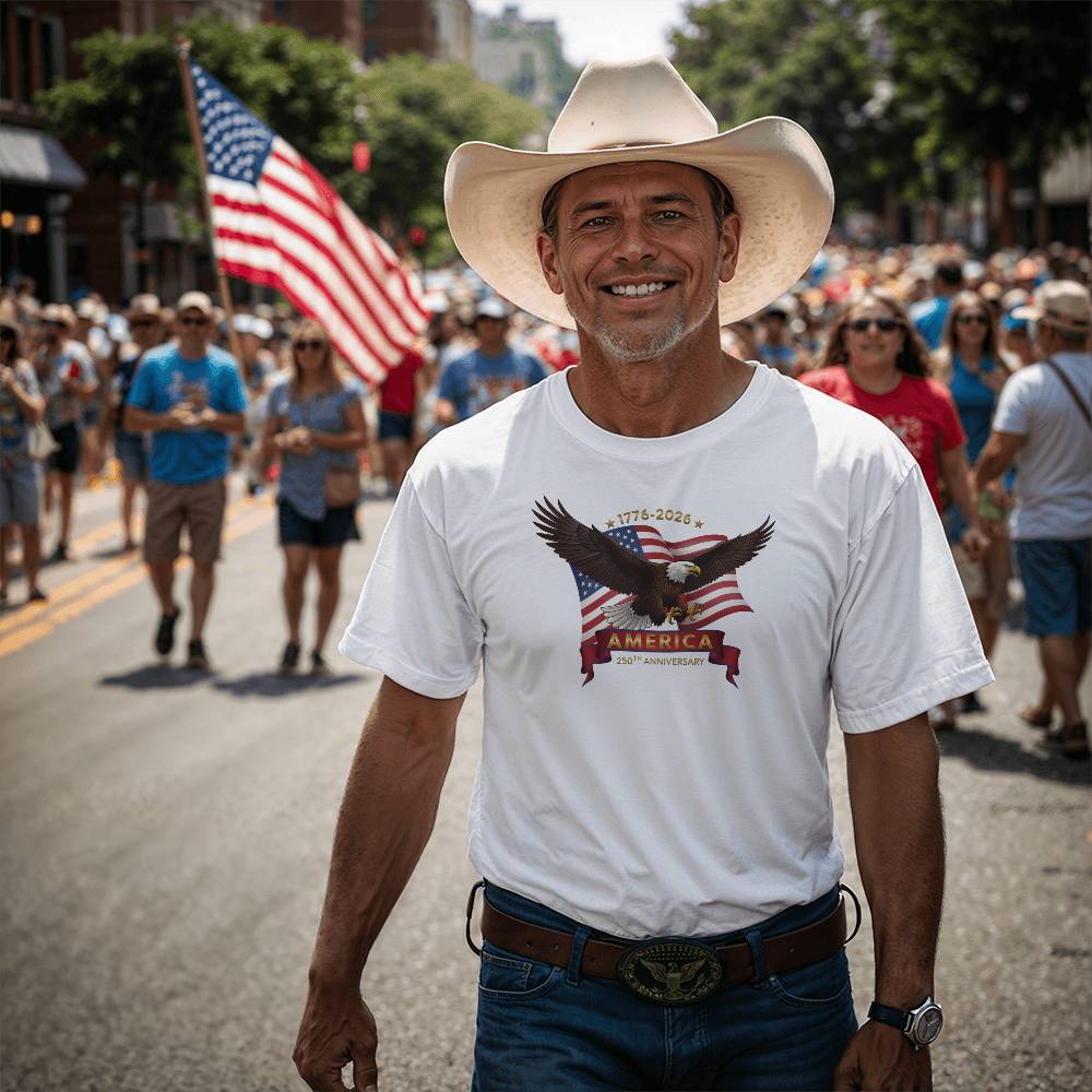 Happy 250th Anniversary To The USA, Eagle T-Shirt,1776-2026