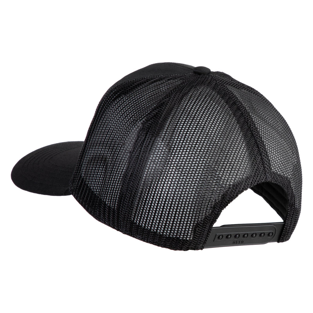 Blue mesh cap on a white background