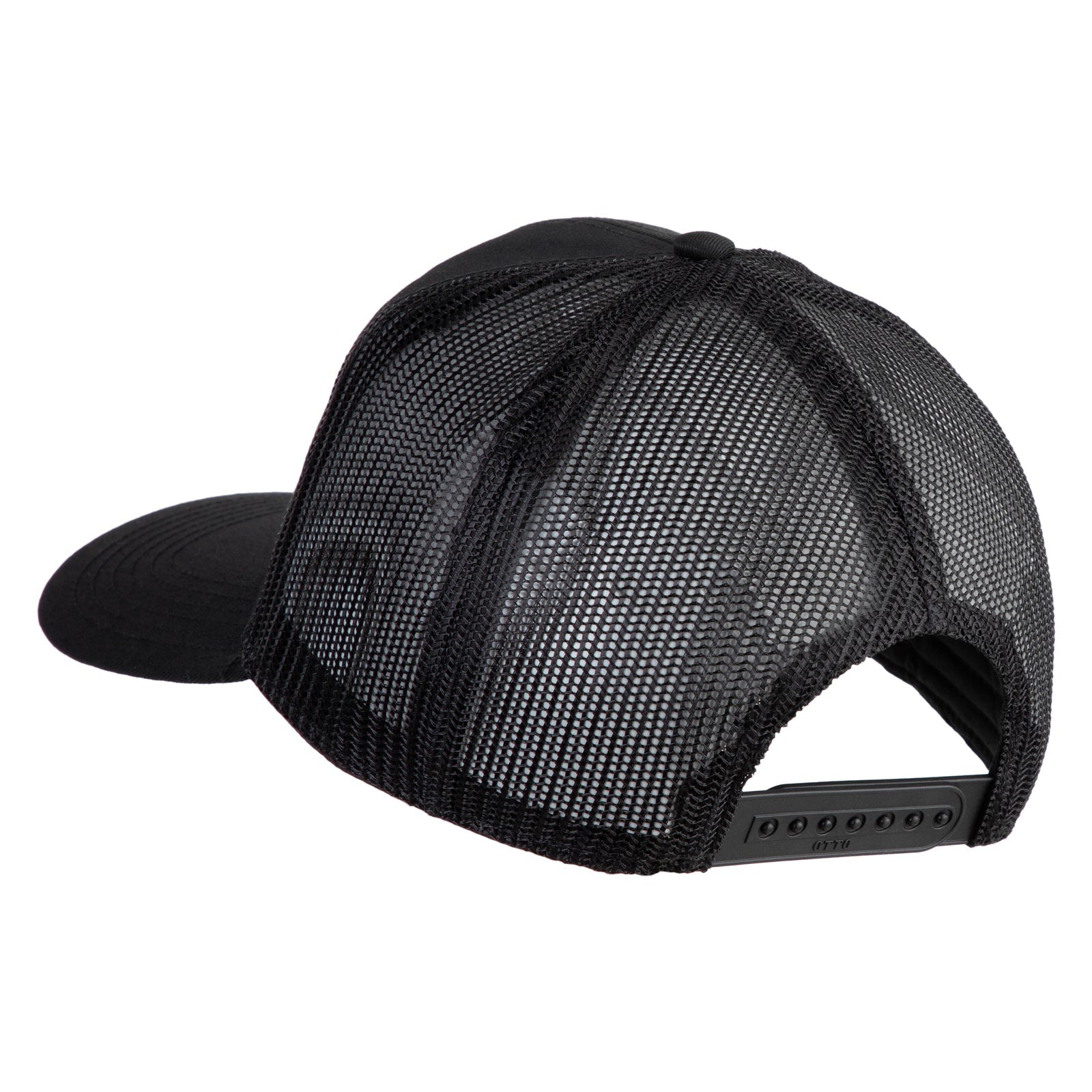 Blue mesh cap on a white background
