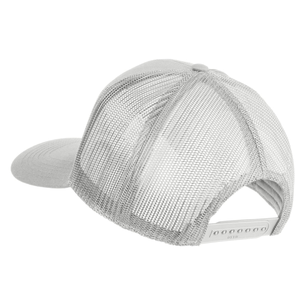 Silver mesh cap on a white background