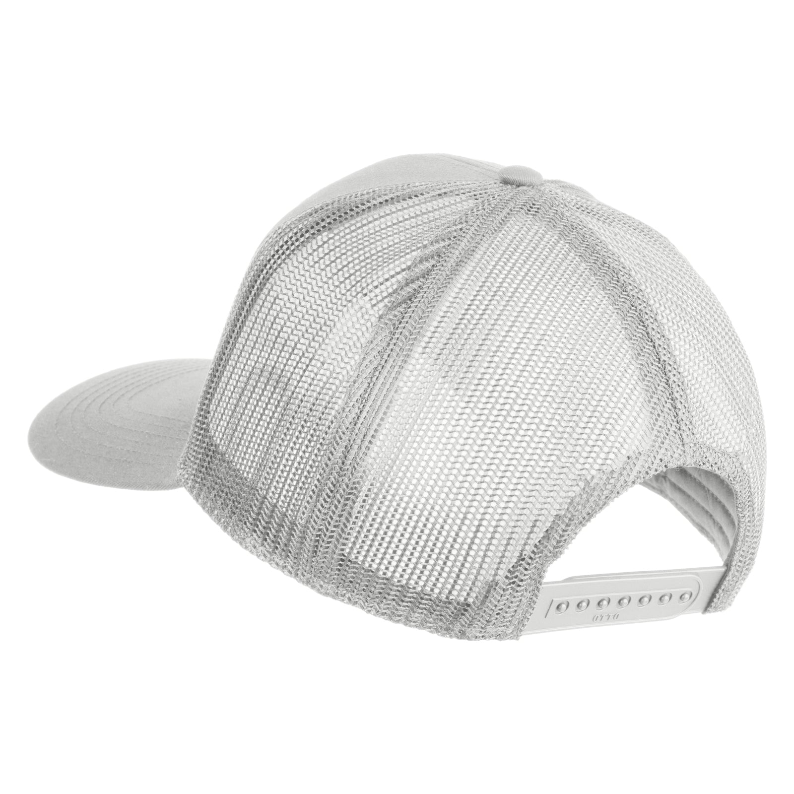 Silver mesh cap on a white background