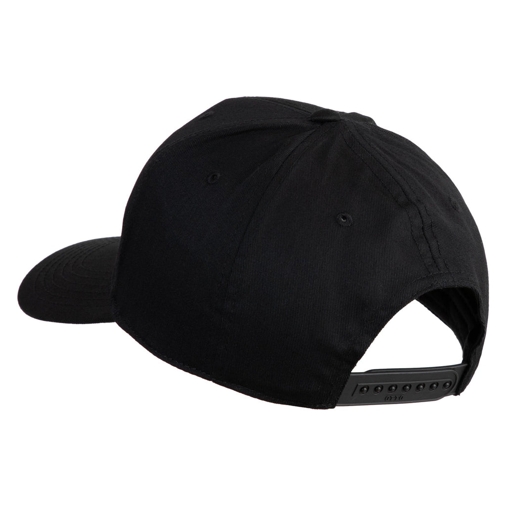 Black mesh cap on a white background