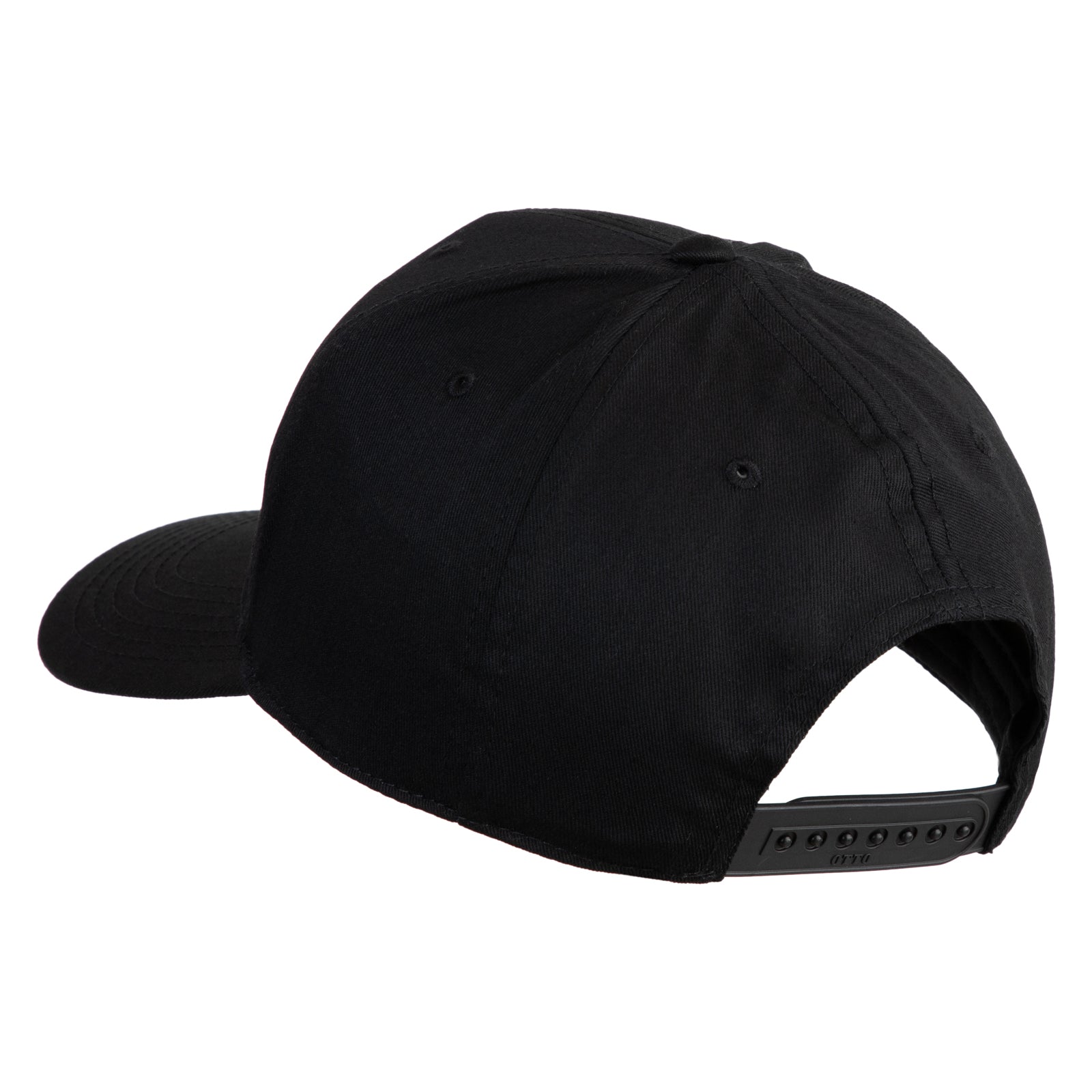Black mesh cap on a white background