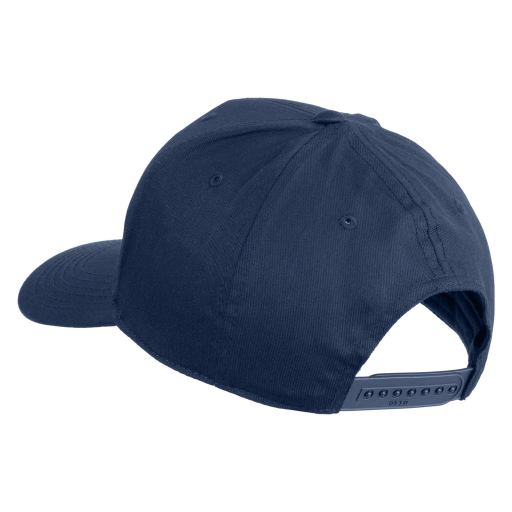 Blue baseball cap on a white background