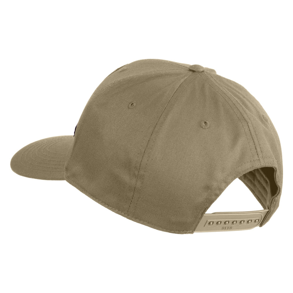 Beige baseball cap on a white background