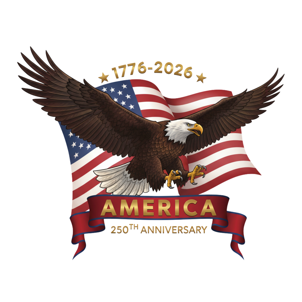 Happy 250th Anniversary To The USA, Eagle T-Shirt,1776-2026