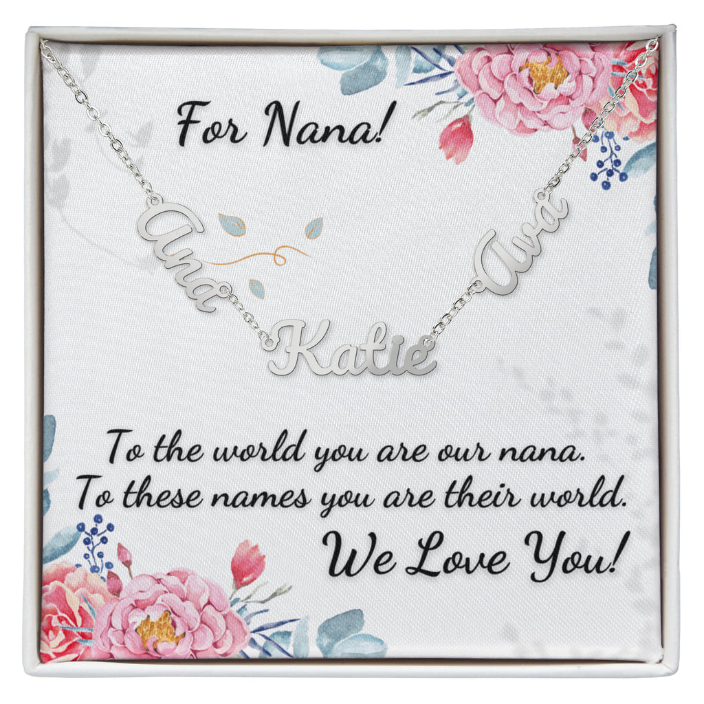 For Nana! Custom Grandchildrens' Names Necklace