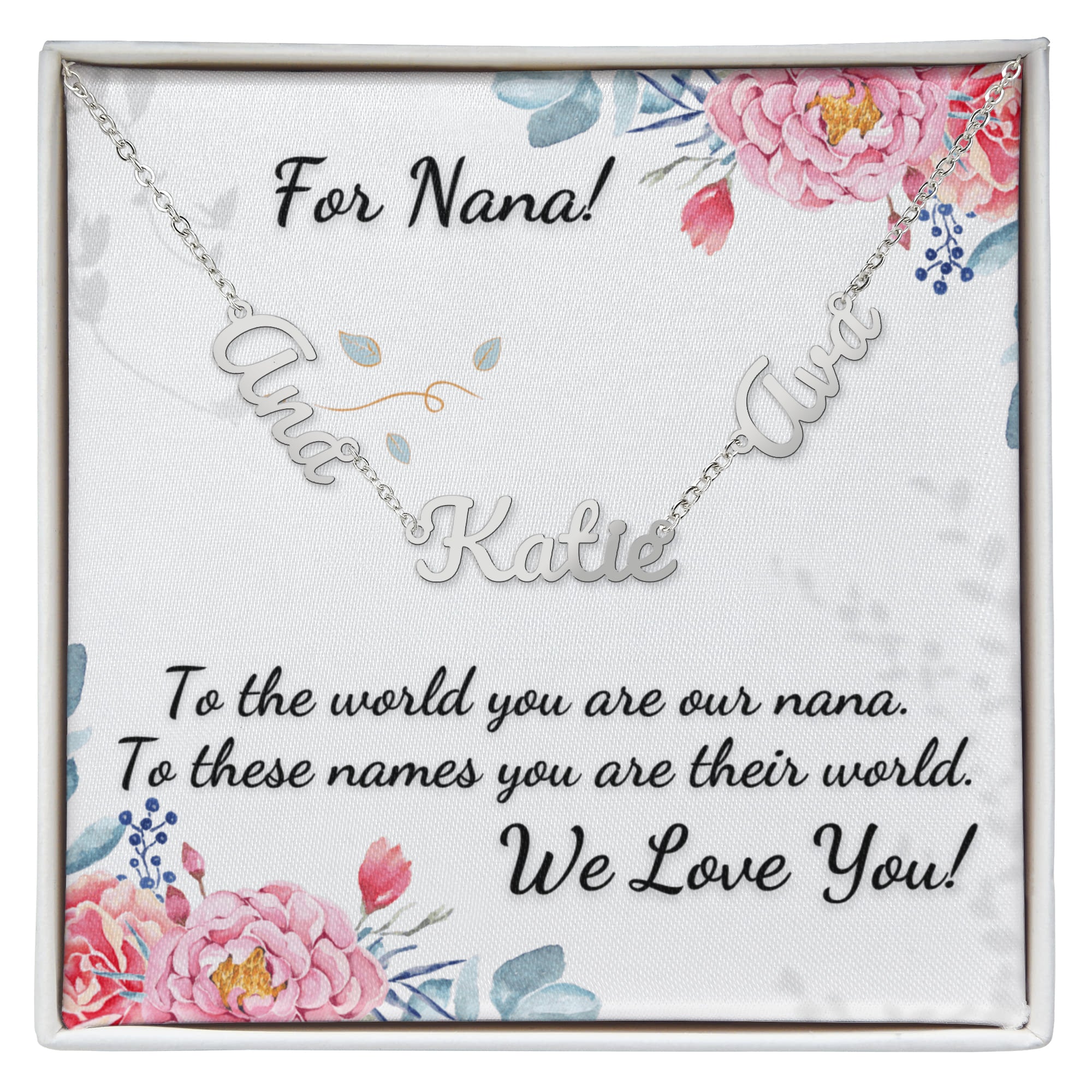 For Nana! Custom Grandchildrens' Names Necklace