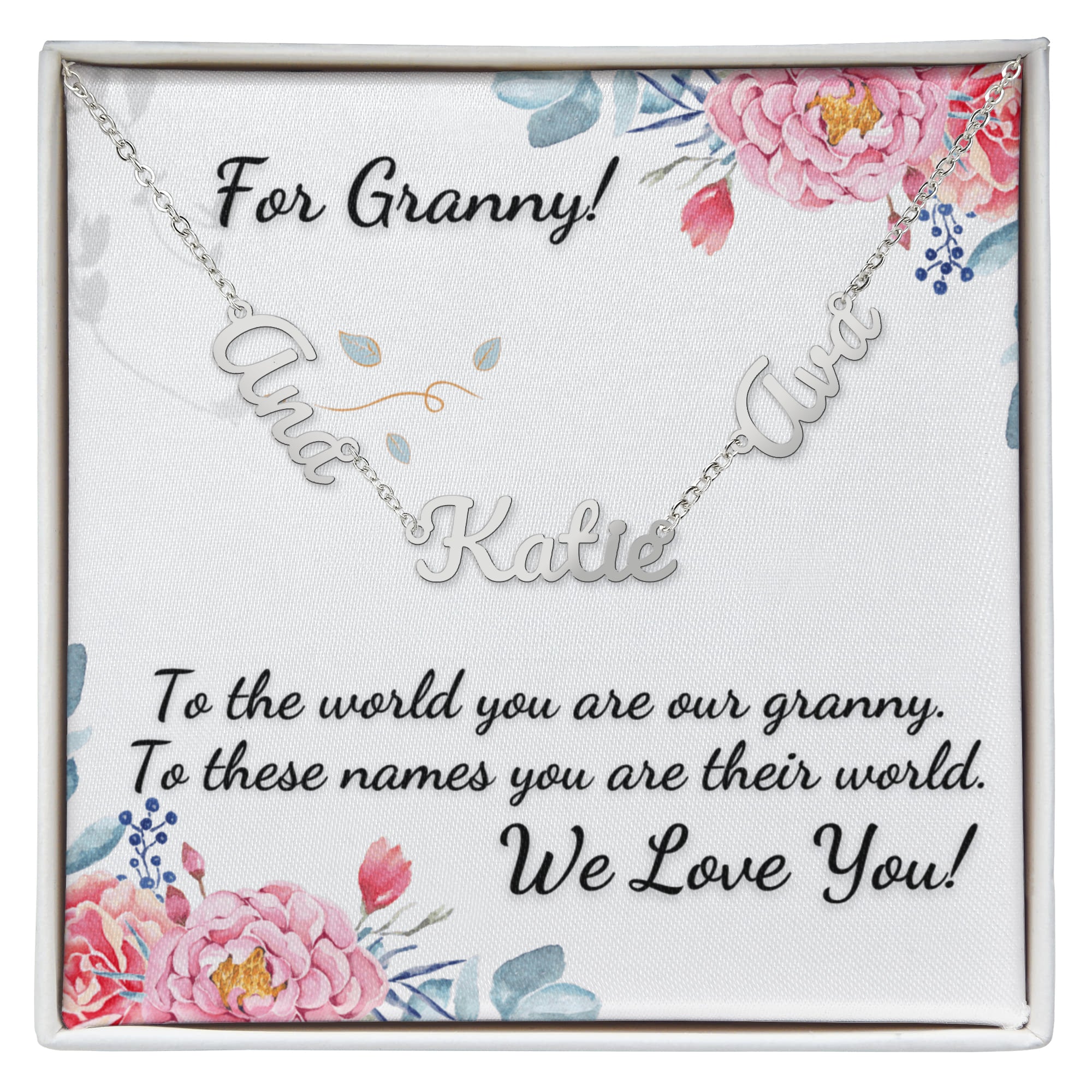 For Granny! Custom Grandchildrens' Names Necklace