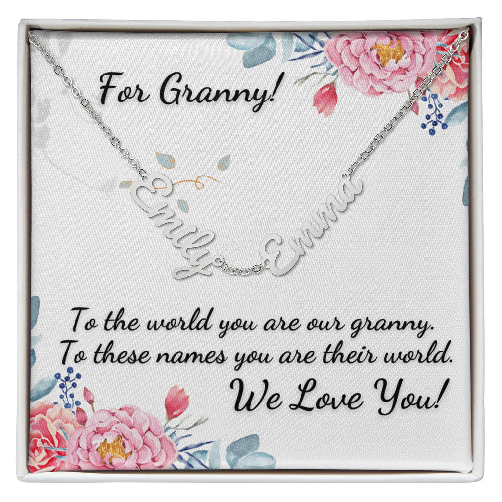 For Granny! Custom Grandchildrens' Names Necklace