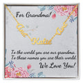 For Grandma! Custom Grandchildrens' Names Necklace