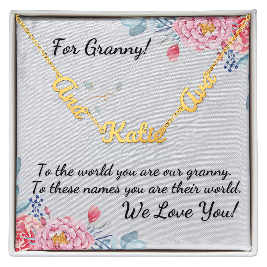 For Granny! Custom Grandchildrens' Names Necklace