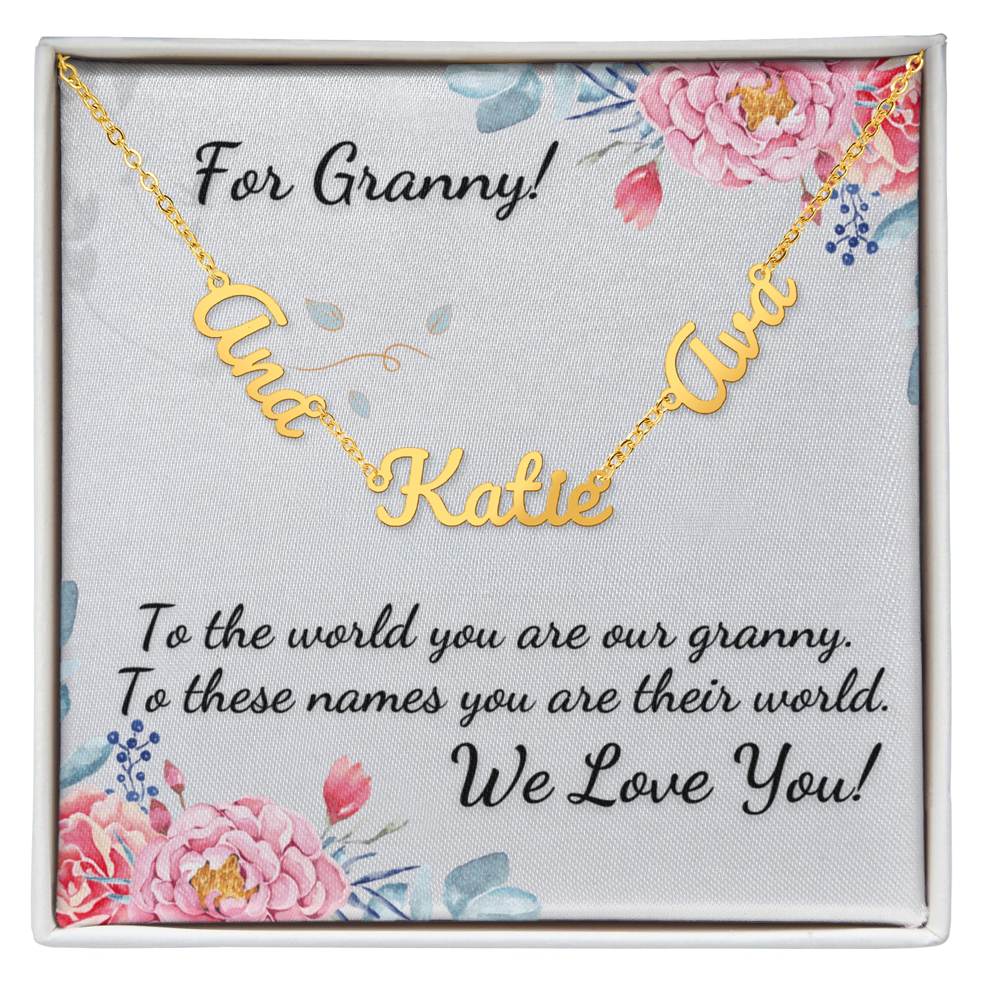 For Granny! Custom Grandchildrens' Names Necklace