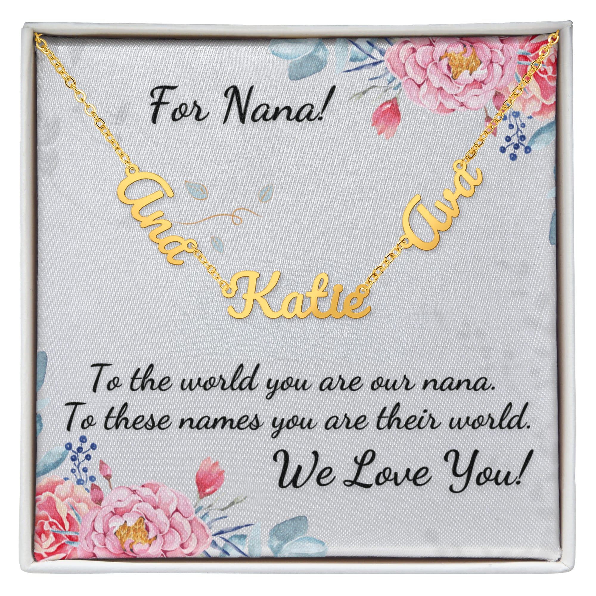 For Nana! Custom Grandchildrens' Names Necklace