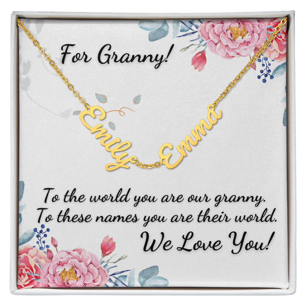 For Granny! Custom Grandchildrens' Names Necklace