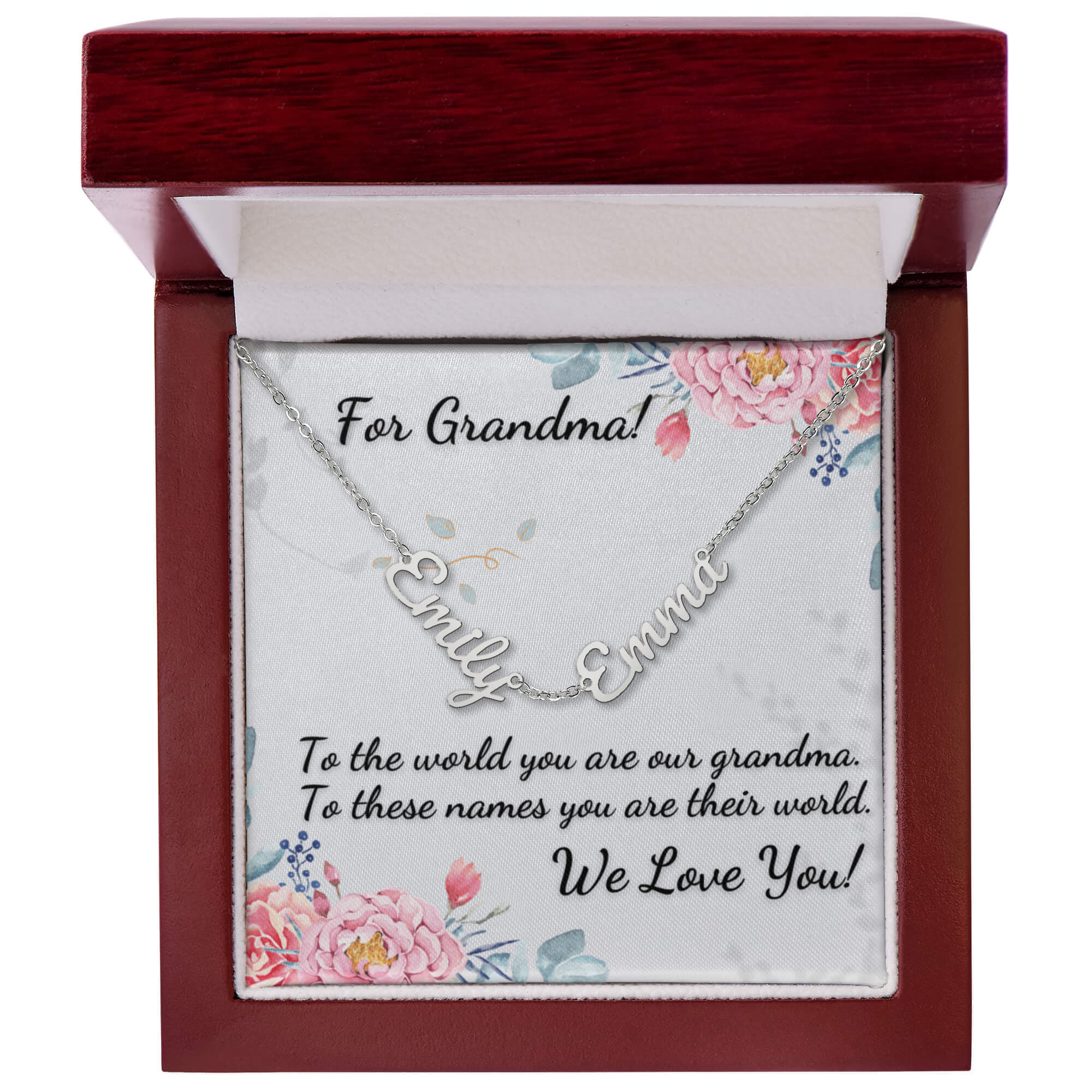 For Grandma! Custom Grandchildrens' Names Necklace