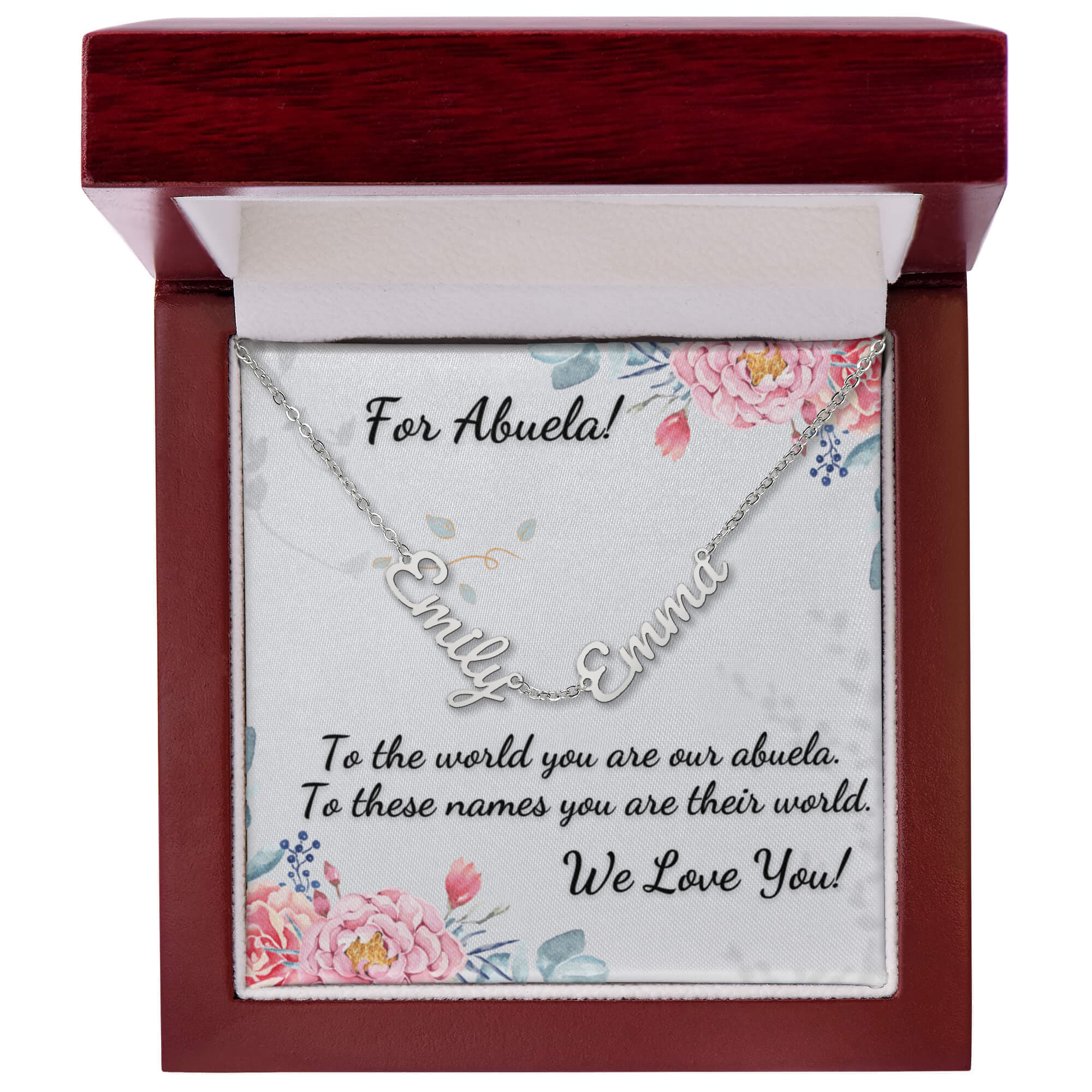 For Abuela! Custom Grandchildrens' Names Necklace