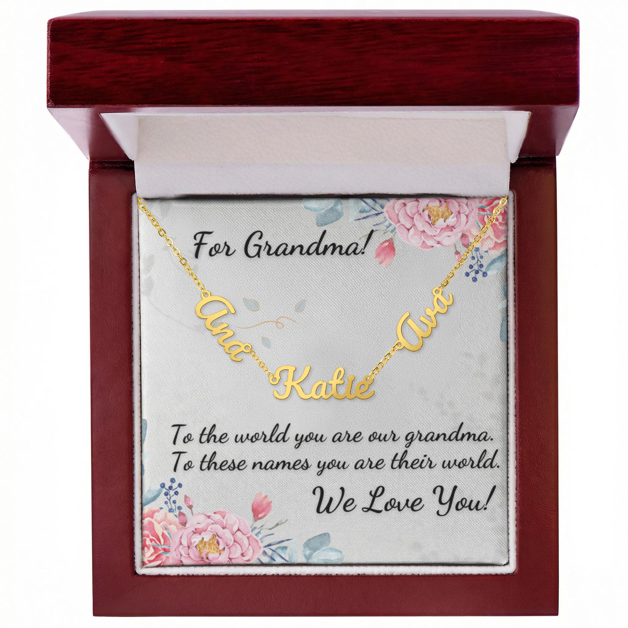 For Grandma! Custom Grandchildrens' Names Necklace